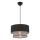 Lustre suspenso com cabo ECHO 1xE27/60W/230V preto/cinzento