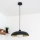 Lustre suspenso com cabo ECLIPSE 1xE27/15W/230V preto/dourado