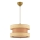Lustre suspenso com cabo HALO 1xE27/60W/230V castanho/bege