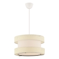 Lustre suspenso com cabo HALO 1xE27/60W/230V creme