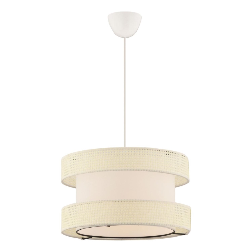 Lustre suspenso com cabo HALO 1xE27/60W/230V creme