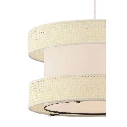 Lustre suspenso com cabo HALO 1xE27/60W/230V creme