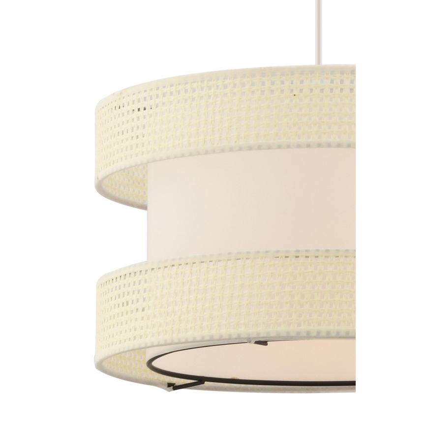 Lustre suspenso com cabo HALO 1xE27/60W/230V creme