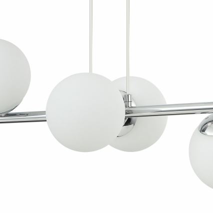 Lustre suspenso com cabo MADDIE 5xE14/5W/230V cromado brilhante