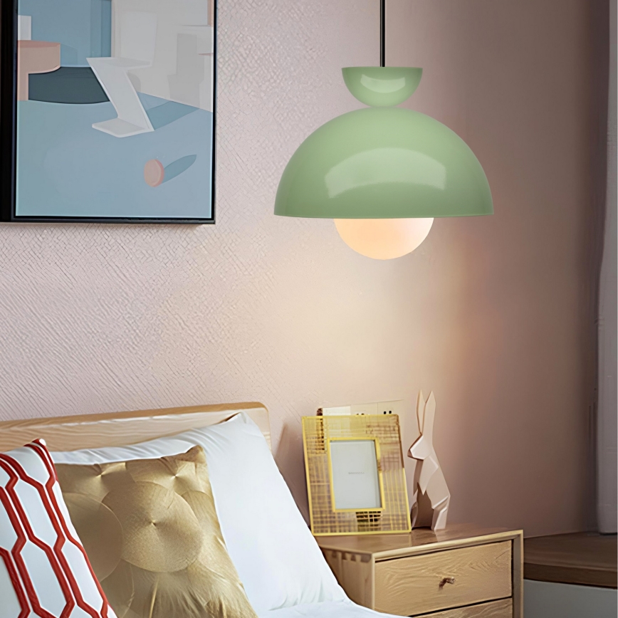 Lustre suspenso com cabo SALVA 1xE27/15W/230V verde