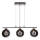 Lustre suspenso com cabo SOMUL 3xG9/20W/230V preto fumado