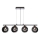 Lustre suspenso com cabo SOMUL 4xG9/20W/230V preto fumê