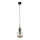 Lustre suspenso com cabo SOPHIA 1xE14/10W/230V preto/verde/bege fumado