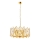 Lustre suspenso com corrente CRYSTALLINE 6xE14/40W/230V dourado