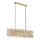 Lustre suspenso CRYSTALLINE 13xE14/40W/230V dourado