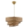 Lustre suspenso em cabo COUPER 1xE27/60W/230V castanho/cromado brilhante