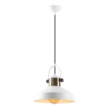 Lustre suspenso em cabo DODO 1xE27/40W/230V branco/bronze