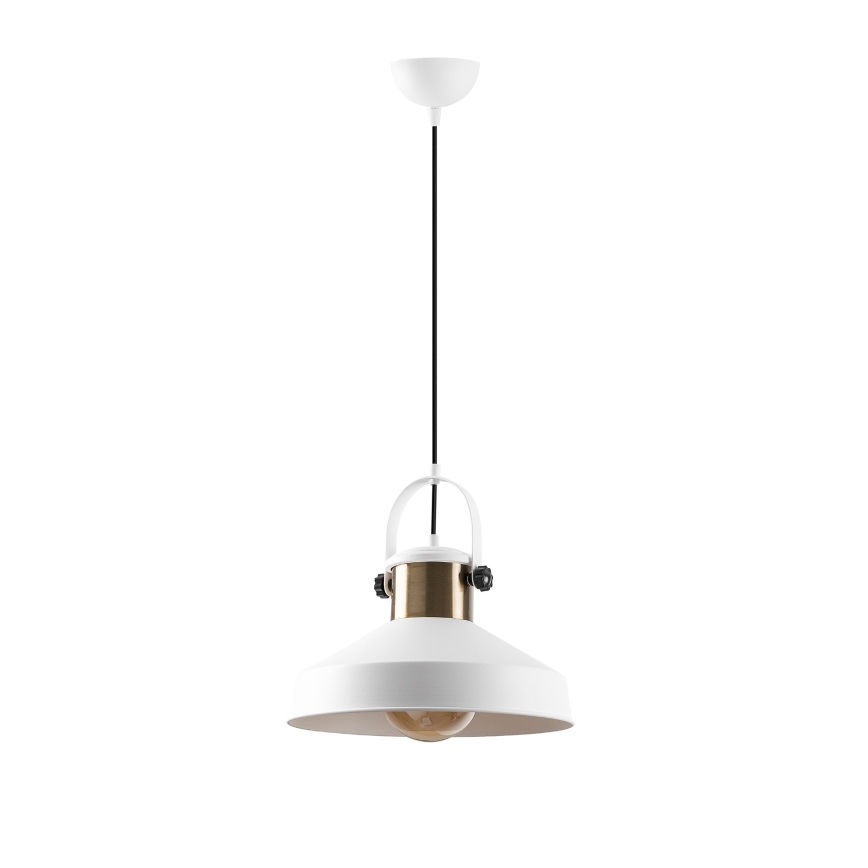 Lustre suspenso em cabo DODO 1xE27/40W/230V branco/bronze