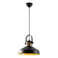 Lustre suspenso em cabo DODO 1xE27/40W/230V preto/bronze