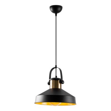 Lustre suspenso em cabo DODO 1xE27/40W/230V preto/bronze