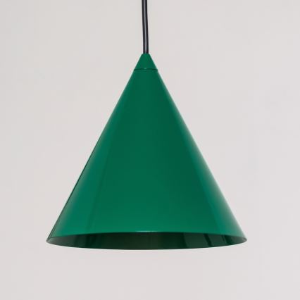 Lustre suspenso em cabo ETNA 1xE27/15W/230V, diâmetro 18,5 cm, verde