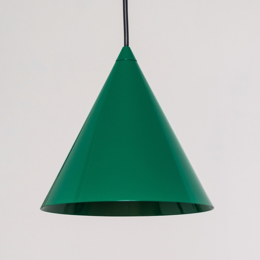 Lustre suspenso em cabo ETNA 1xE27/15W/230V, diâmetro 18,5 cm, verde