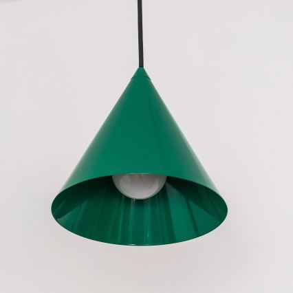 Lustre suspenso em cabo ETNA 1xE27/15W/230V, diâmetro 18,5 cm, verde