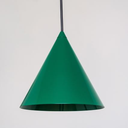 Lustre suspenso em cabo ETNA 1xE27/15W/230V, diâmetro 18,5 cm, verde