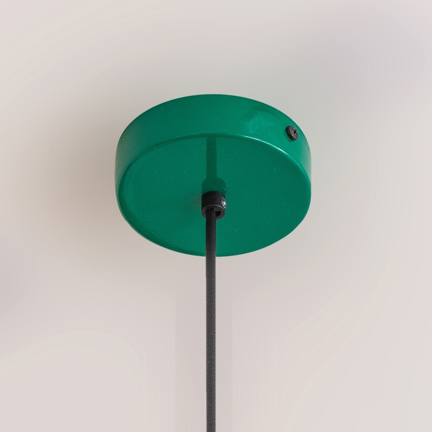 Lustre suspenso em cabo ETNA 1xE27/15W/230V, diâmetro 18,5 cm, verde