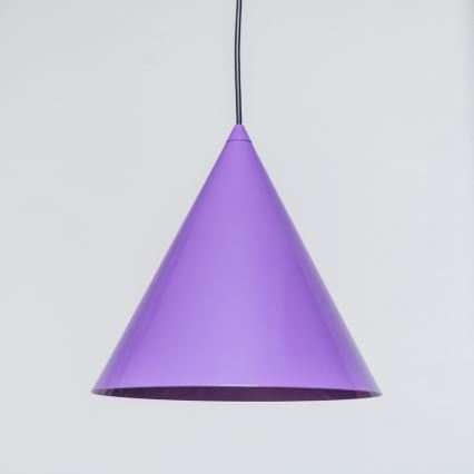 Lustre suspenso em cabo ETNA 1xE27/15W/230V Ø 25 cm roxo