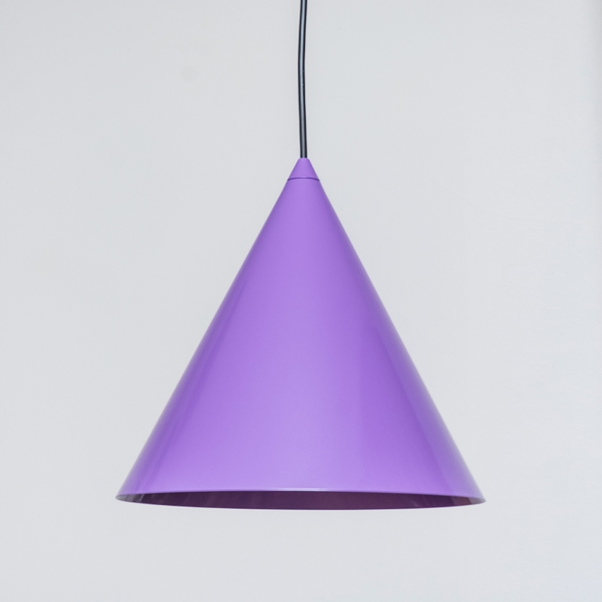 Lustre suspenso em cabo ETNA II 1xE27/15W/230V Ø 25 cm roxo