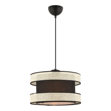 Lustre suspenso em cabo HALO 1xE27/60W/230V preto/creme