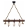 Lustre suspenso em cabo KUTUK 3xE27/40W/230V pinho