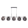 Lustre suspenso em cabo LUMOS 5xG9/20W/230V preto fumê