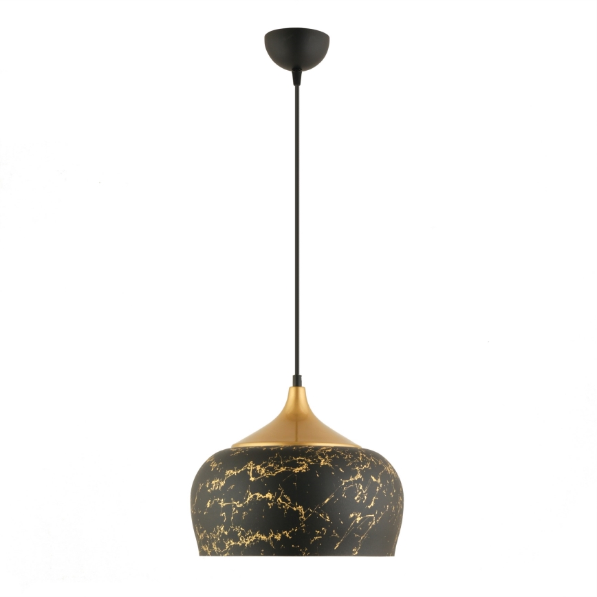 Lustre suspenso em cabo MONZA 1xE27/40W/230V Ø 30 cm preto/bronze