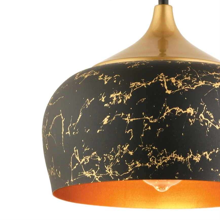 Lustre suspenso em cabo MONZA 1xE27/40W/230V Ø 30 cm preto/bronze