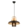 Lustre suspenso em cabo MONZA 1xE27/40W/230V Ø 32 cm preto/dourado