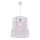Lustre suspenso em cabo NESS MACRAME 1xE27/40W/230V branco