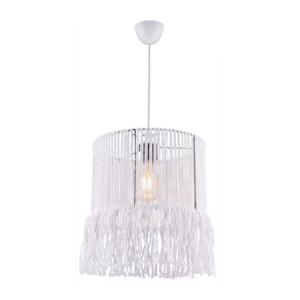 Lustre suspenso em cabo NESS MACRAME 1xE27/40W/230V branco