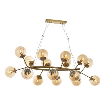 Lustre suspenso em cabo VARANA 16xE14/40W/230V, bronze