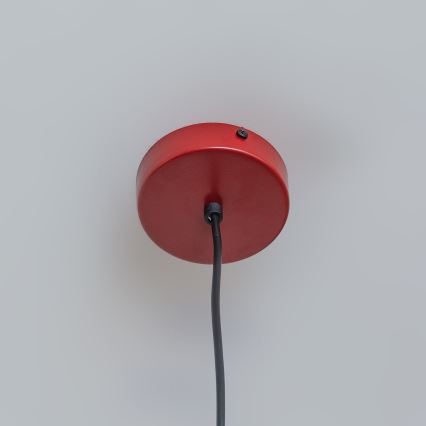 Lustre suspenso ETNA em cabo 1xE27/15W/230V, Ø 25 cm, vermelho