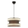 Lustre suspenso HALO 1xE27/60W/230V castanho/creme