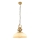 Lustre suspenso MONZA, 1x E27/40W/230V, Ø 35 cm, creme/bronze