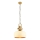 Lustre suspenso MONZA 1xE27/40W/230V, diâmetro 30 cm, creme/bronze