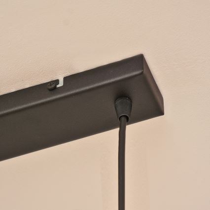 Lustre suspenso por cabo ALBA 3xE27/15W/230V cinzento