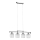 Lustre suspenso por cabo ALMA 4xE14/10W/230V cromado brilhante