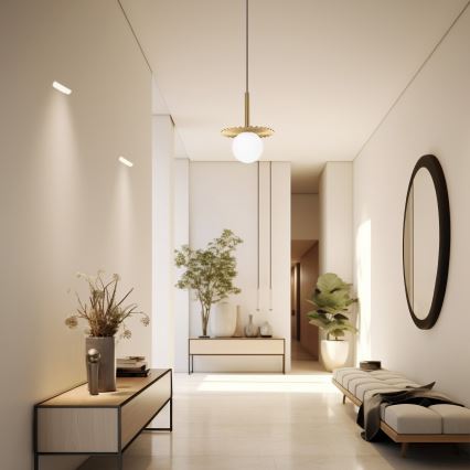 Lustre suspenso por cabo CHITA 1xG9/5W/230V dourado