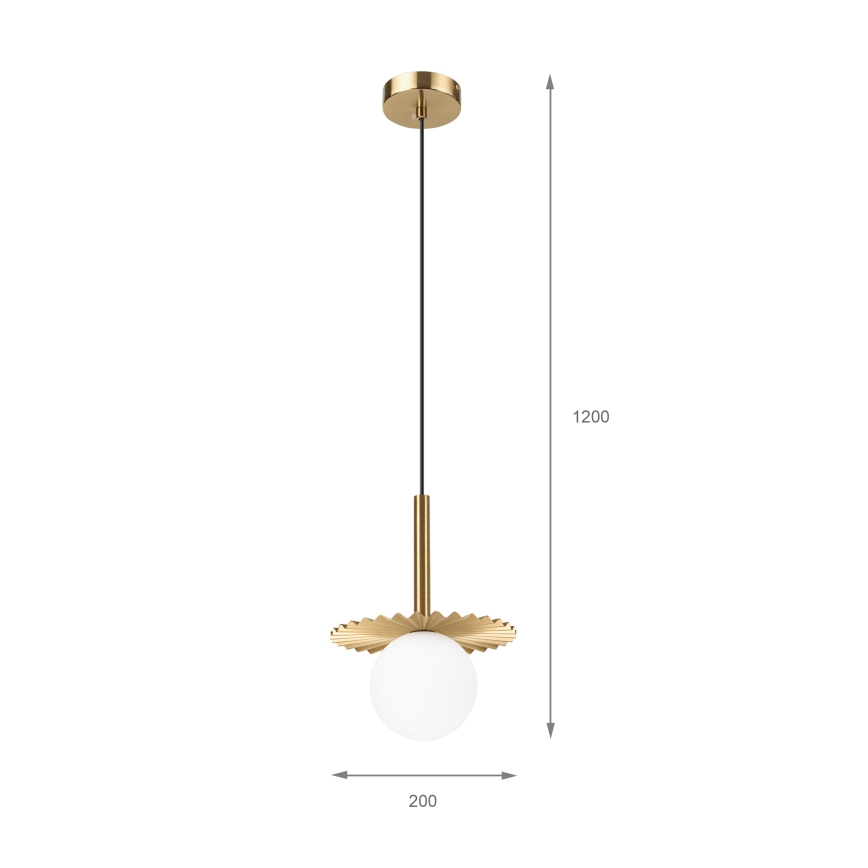 Lustre suspenso por cabo CHITA 1xG9/5W/230V dourado
