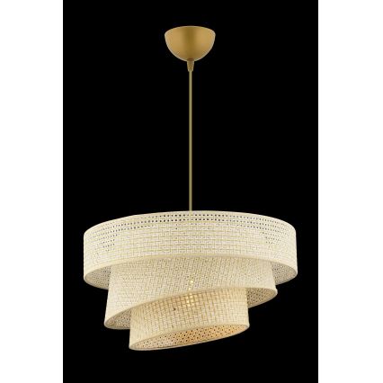 Lustre suspenso por cabo COUPER 1xE27/60W/230V creme