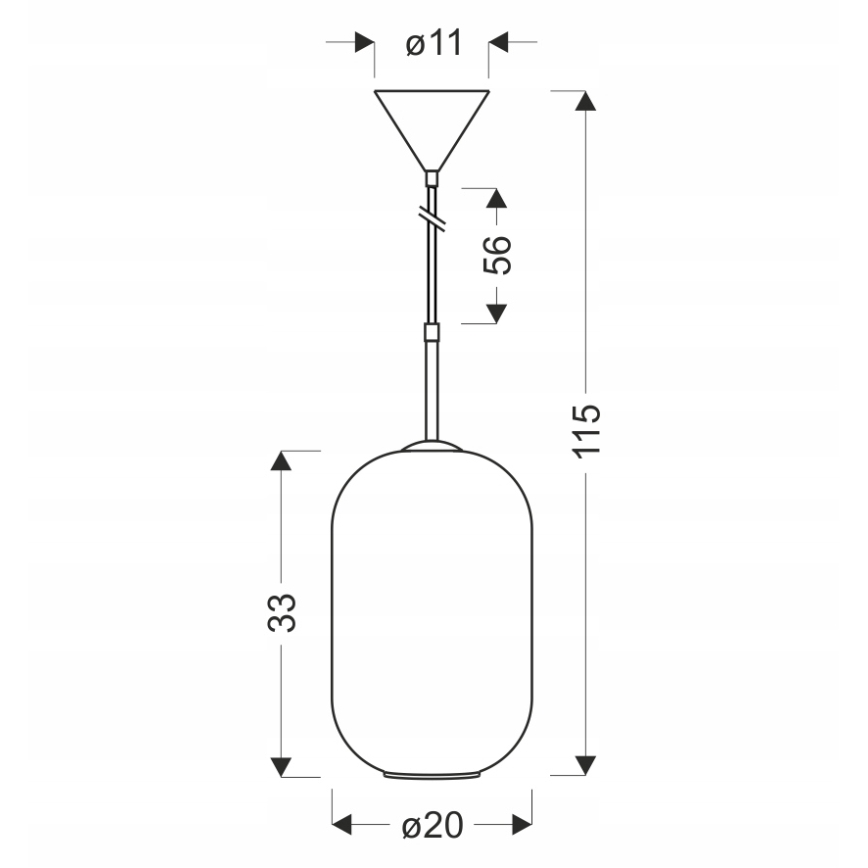 Lustre suspenso por cabo CRESTO 1xE27/40W/230V branco/dourado