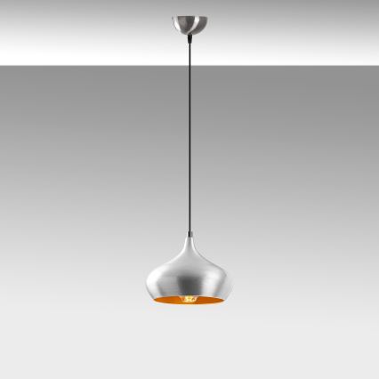 Lustre suspenso por cabo DODO 1xE27/40W/230V cromado mate