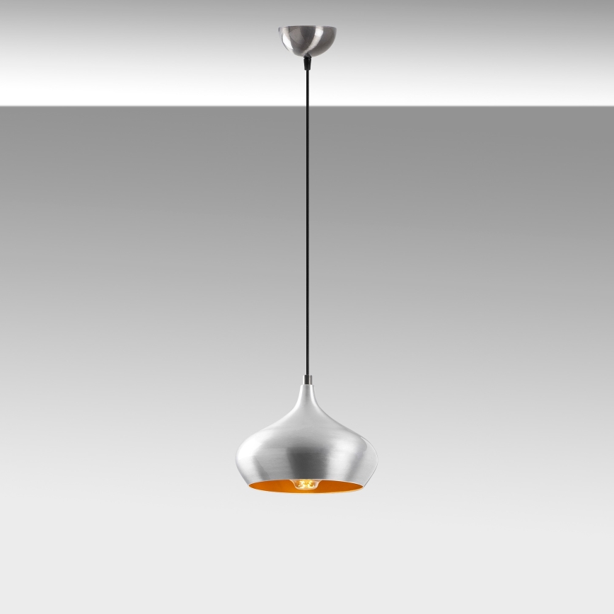 Lustre suspenso por cabo DODO 1xE27/40W/230V cromado mate