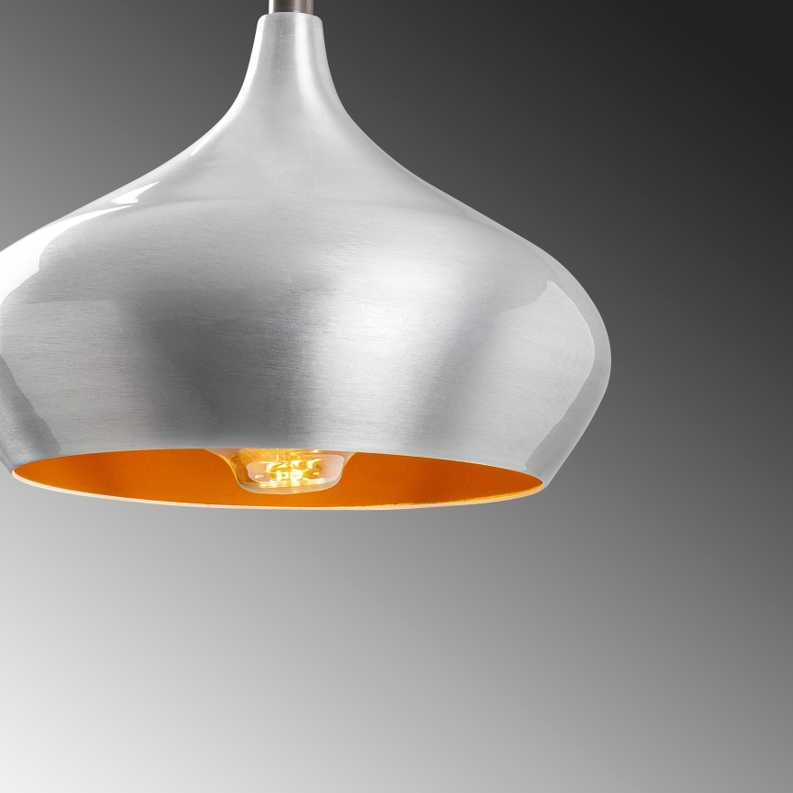Lustre suspenso por cabo DODO 1xE27/40W/230V cromado mate