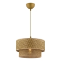 Lustre suspenso por cabo ECHO 1xE27/60W/230V castanho