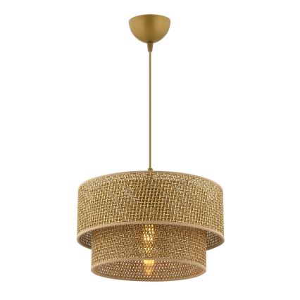 Lustre suspenso por cabo ECHO 1xE27/60W/230V castanho